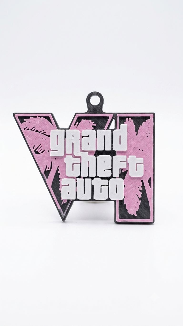 Grand Theft Auto Keychain