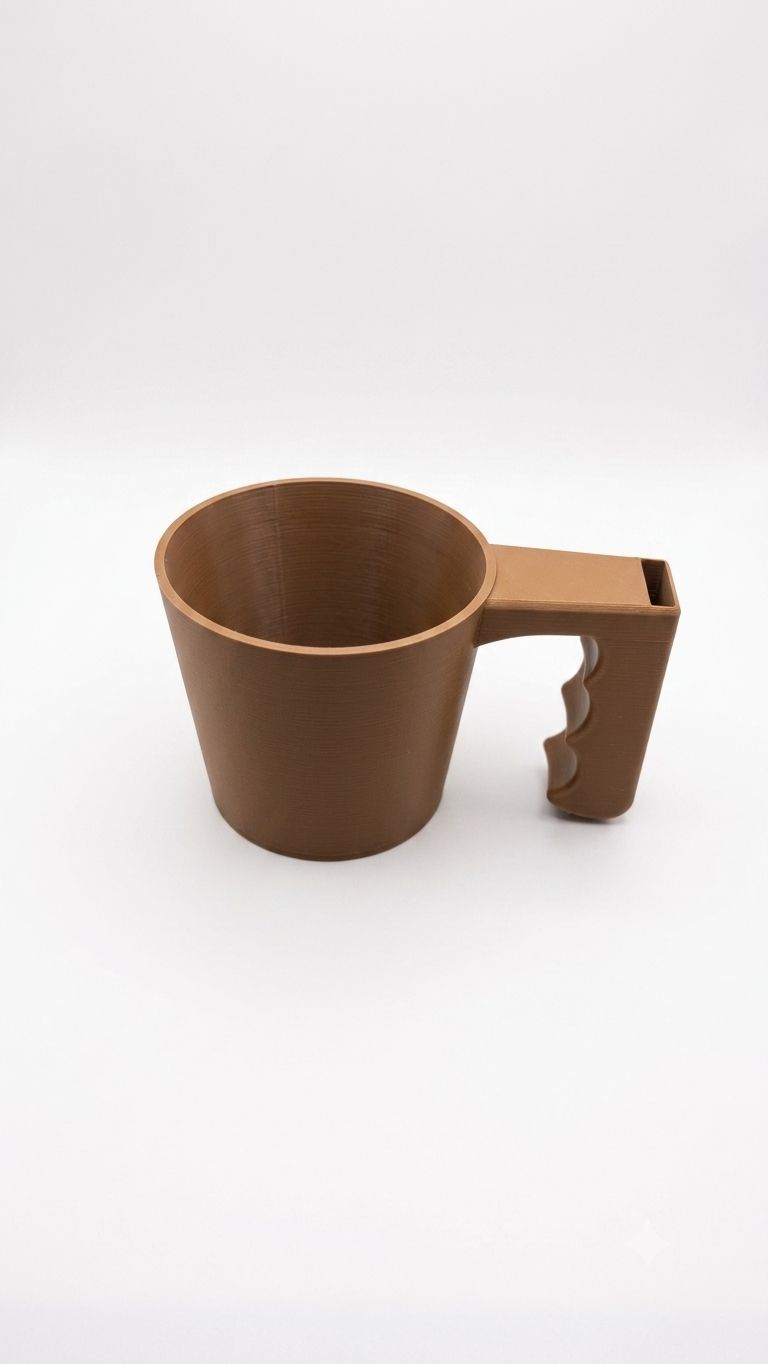 Icecream Holder With a built In Spoon Holder